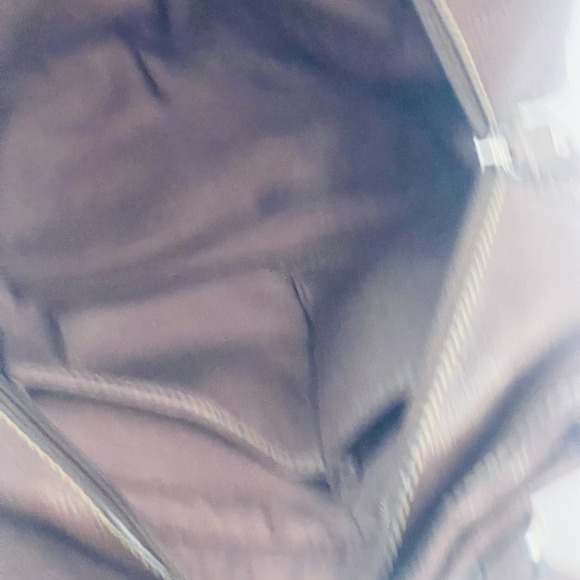 Fossil Brown Pebbled Leather Satchel Double Top Handles Shoulder Bag Purse - Picture 8 of 11